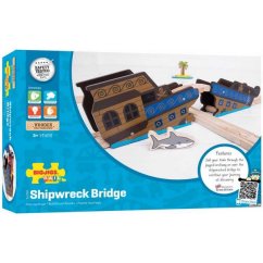Bigjigs Rail Bridge Naufragiul podului feroviar