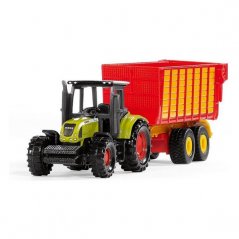 SIKU Blister 1650 - Claas traktor szilázs pótkocsival