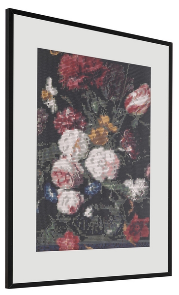 Festmény kövekkel Gyémánt - Virágok 40x50 cm