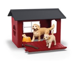 Schleich 42722 Căsuță pentru câini cu Golden Retriever