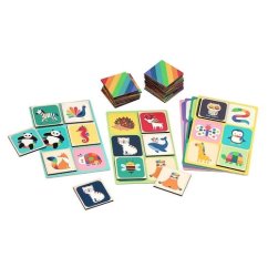 Vilac Drewniane Bingo Tęczowe Zwierzęta