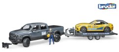 Bruder 2504 Terénní auto RAM se závoďákem a figurkou