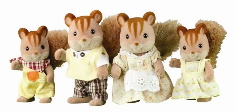 Sylvanian Families - Rodina hnědých veverek