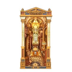 RoboTime 3D skládačka Zarážka na knihy Miniatura domečku Knihovna divů