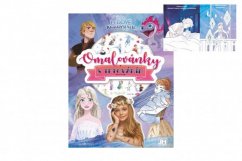 Libro para colorear con tatuajes A4 Ice Kingdom II/Frozen II en bolsa