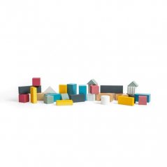 Bigjigs Toys Carrito con bloques de madera