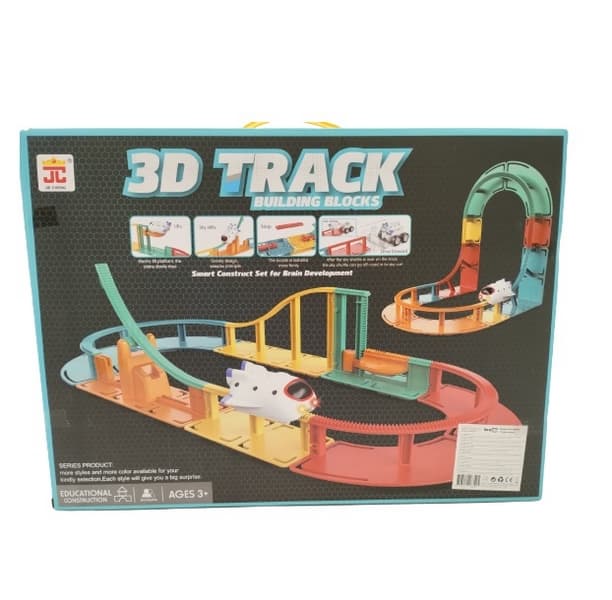 Bavytoy Barevná 3D elektrická dráha 31ks