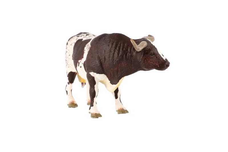 Longhorn bull Texas cattle zooted plastic 15cm in bag