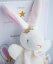 Zestaw upominkowy Doudou - Zabawka z uchwytem na smoczek królik 15 cm