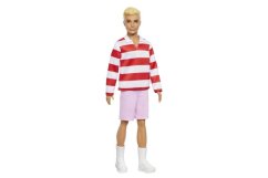Barbie model Ken-Červeno-bílý proužek HYV01