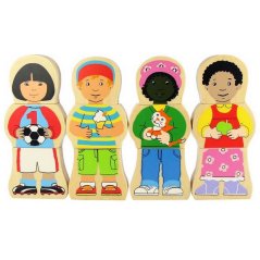 Bigjigs Toys Puzzle di legno delle nazionalità