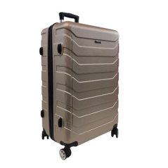 Bavy Cestovní kufr skořepinový 28" Ribs Gold beige