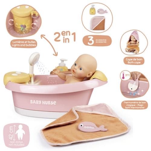 Baby Nurse Vanička pro panenky s příslušenstvím, elektronická