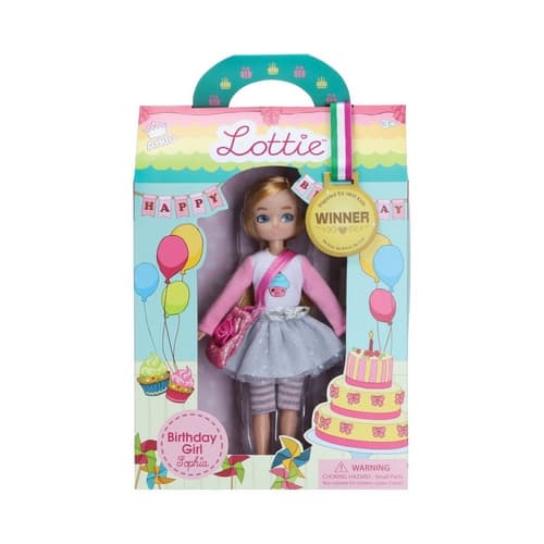 Bambola Lottie bambina di compleanno