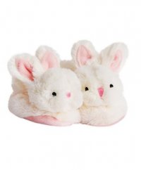 Doudou Coffret cadeau - Ensemble de chaussures avec hochets lapin rose 0-6 mois