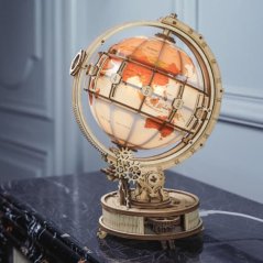 Drewniane puzzle mechaniczne RoboTime 3D Shining Globe