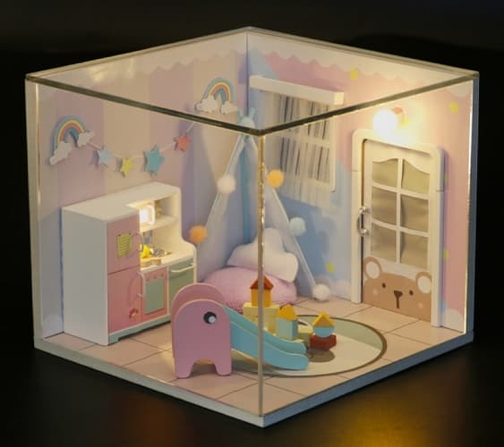 2Kids Toys miniatura domečku Duhový dům