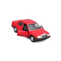 Bburago - Mașini HOBBY, Mercedes-Benz 190 E 2.6, roșu, 1:24