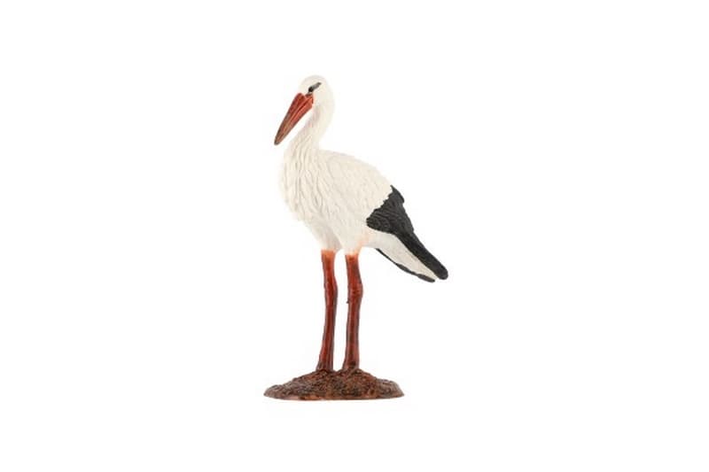 Stork alb zooted plastic 9cm