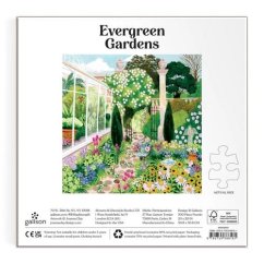 Galison Puzzle Vždyzelená záhrada 500 dielikov