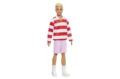 Barbie model Ken-Červeno-bílý proužek HYV01