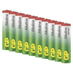 Mikrotužková baterie GP Alkaline AAA, 10 ks