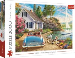 Puzzle Ház a víz mellett 2000 darab