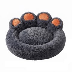Pat pentru animale de companie „Lăbuță”, gri închis, 90 cm
