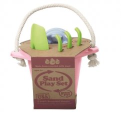 Zelené hračky Ružová súprava na piesok
