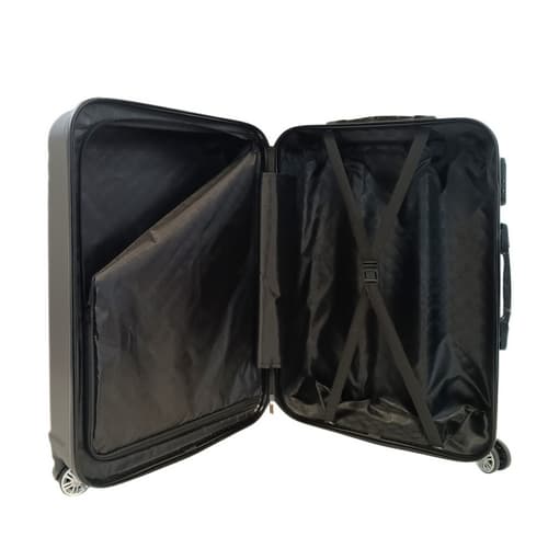 Bavy Cestovní kufr skořepinový 24" Waves Dark grey