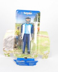 BWORLD figurka 46115 závodník světle modrý