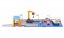 SIKU World Port de încărcare cu debarcader și barcă