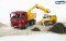 Bruder 2751 Nákladné vozidlo MAN+bagr LIEBHERR