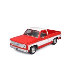 Maisto - 1974 Chevrolet C10 Cheyenne Super, roșu și alb, 1:18