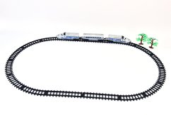Rail de train, argent, 111cm