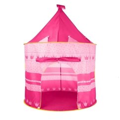 Namiot dla dzieci zamek, różowy