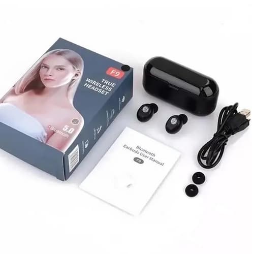 Bluetooth sluchátka s mikrofonem černé