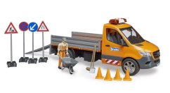 Bruder 2677 MB Sprinter közúti mérnökök figurával és kiegészítőkkel