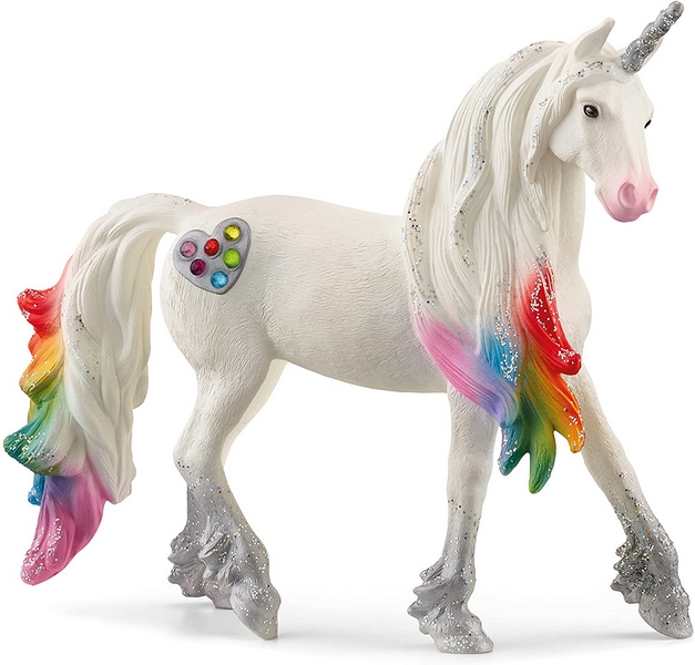 Schleich 70725 Unicorno stallone cuore arcobaleno