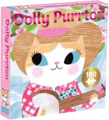 Mudpuppy Puzzle Kot Dolly Parton 100 elementów