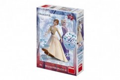 Puzzle 3en1 Ice Kingdom II/Frozen II 200 piezas con diamantes y pegamento en caja 20x29,5x6cm