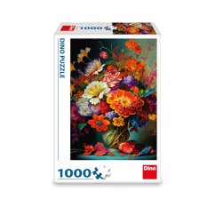 Dino Puzzle Flori într-o vază 1000 de bucăți