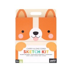 Set de artă de călătorie Petit Collage Corgi