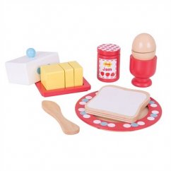Bigjigs Toys Jouets en bois - Set de petit-déjeuner