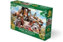 Puzzle 3D - Animale de companie care râd