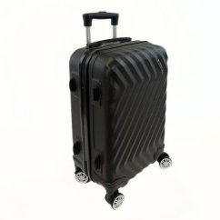 Bavy Keményhéjú bőrönd 20" Waves, fekete