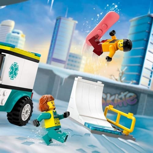 LEGO® City (60403) Mentőautó és snowboardos
