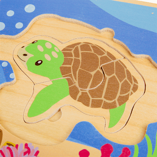 Bigjigs Toys Puzzle sur le cycle de vie des tortues