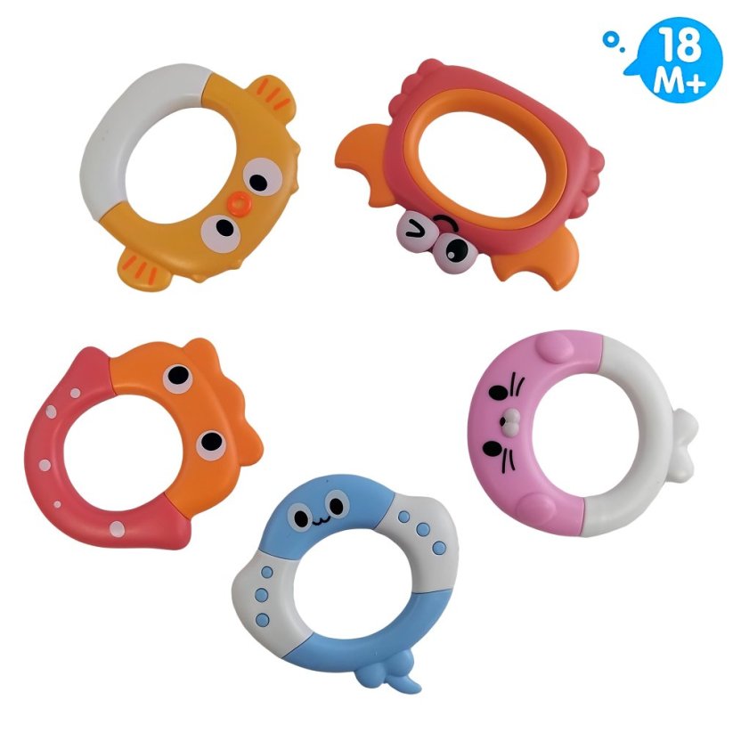 Bavytoy Chobotnice s kroužky do vany