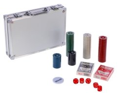 Jeu de poker dans un étui
